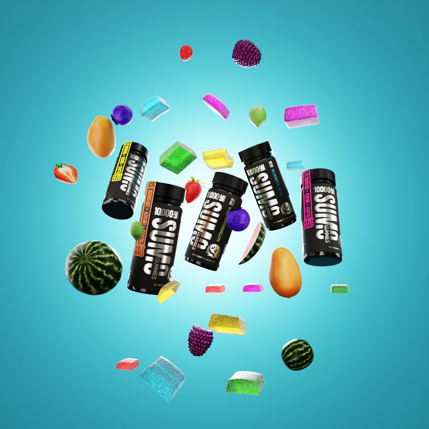 Premium Hemp Gummies - HALF BAK'D Bites