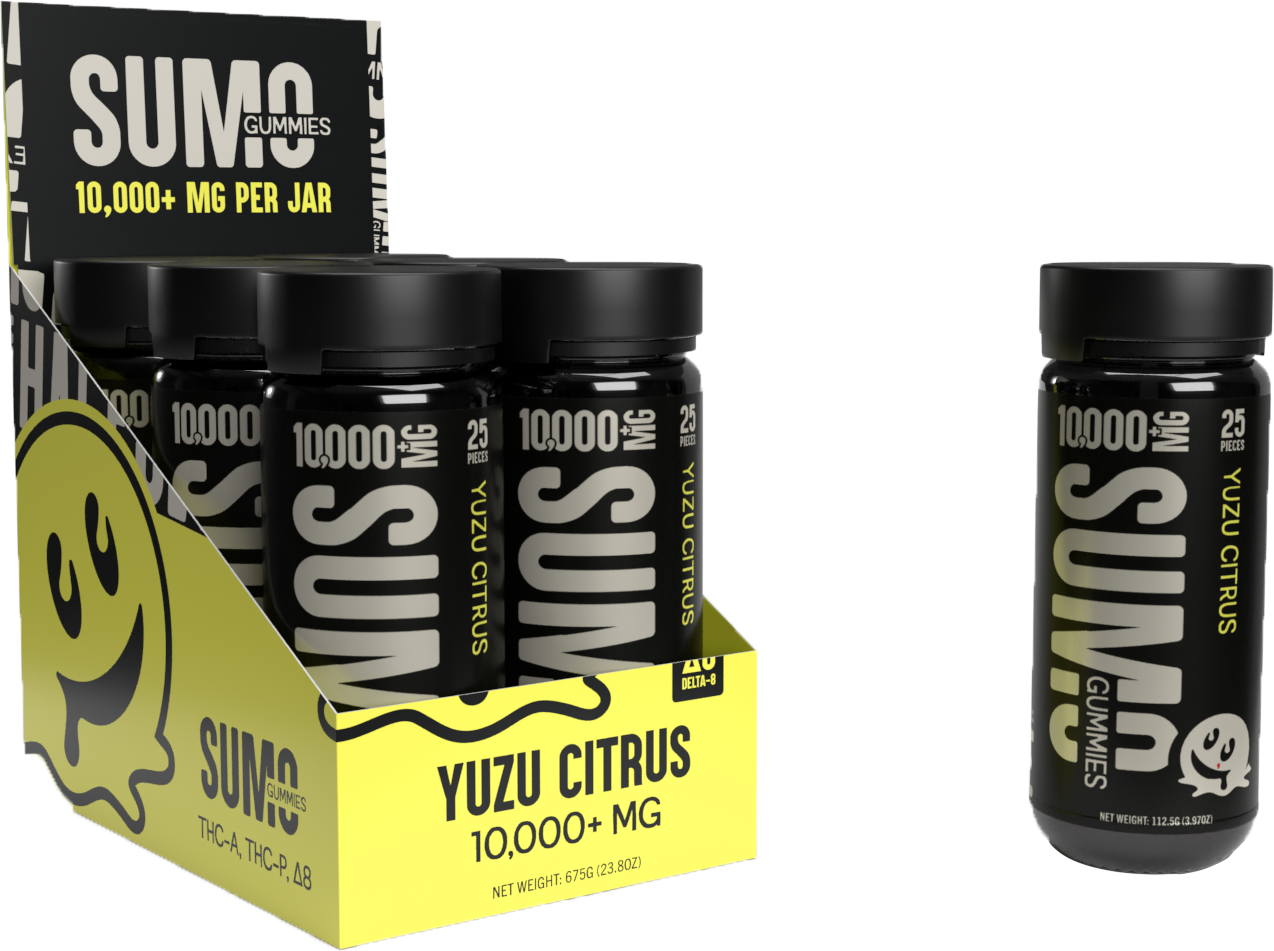 Yuzu Citrus 10,000+ MG PER JAR- Sumo Gummies
