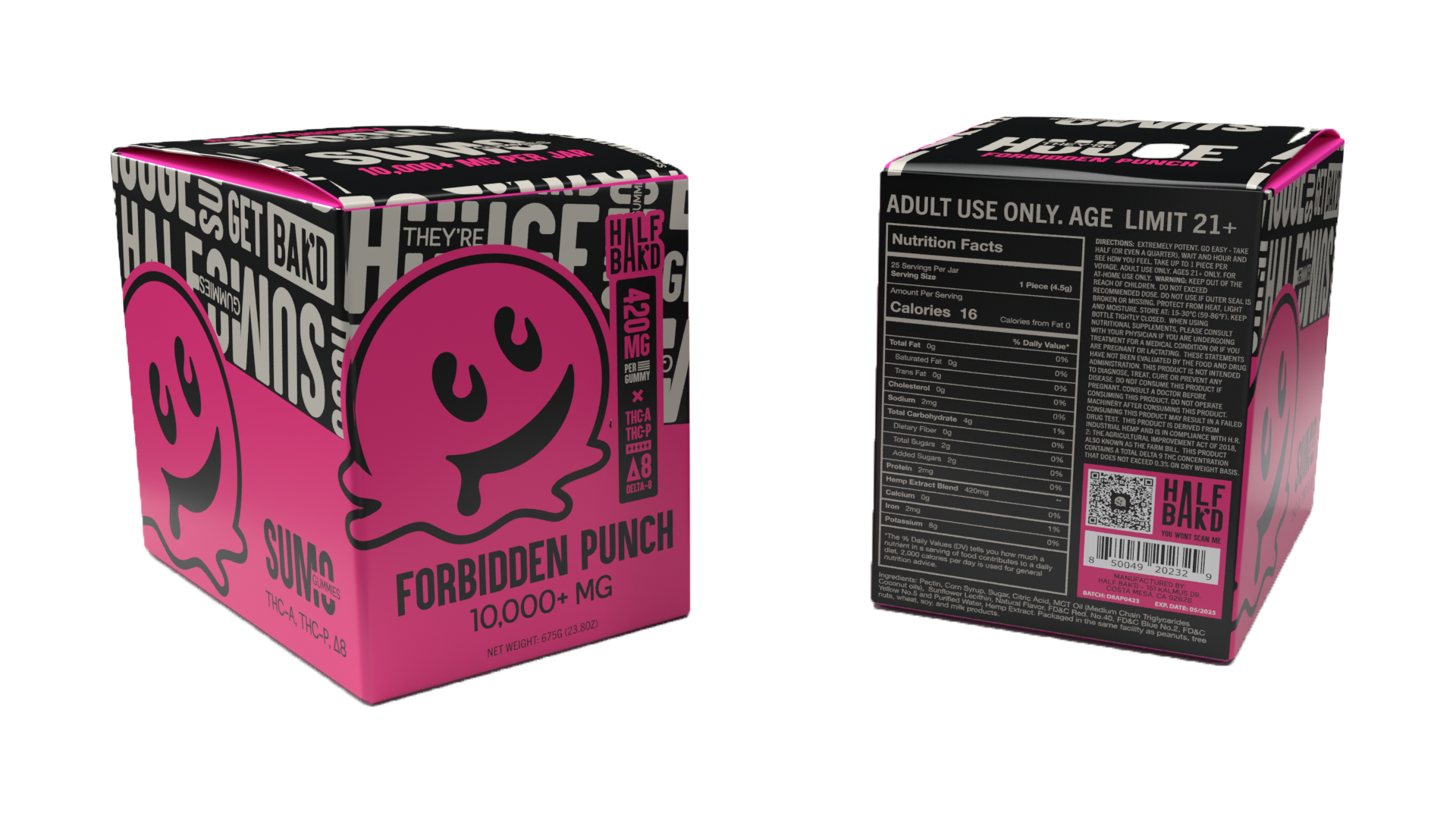Forbidden Punch 10,000+ MG PER JAR- Sumo Gummies