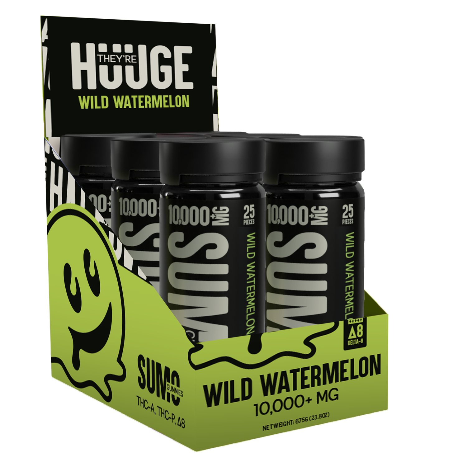 Wild Watermelon 10,000+ MG PER JAR- Sumo Gummies